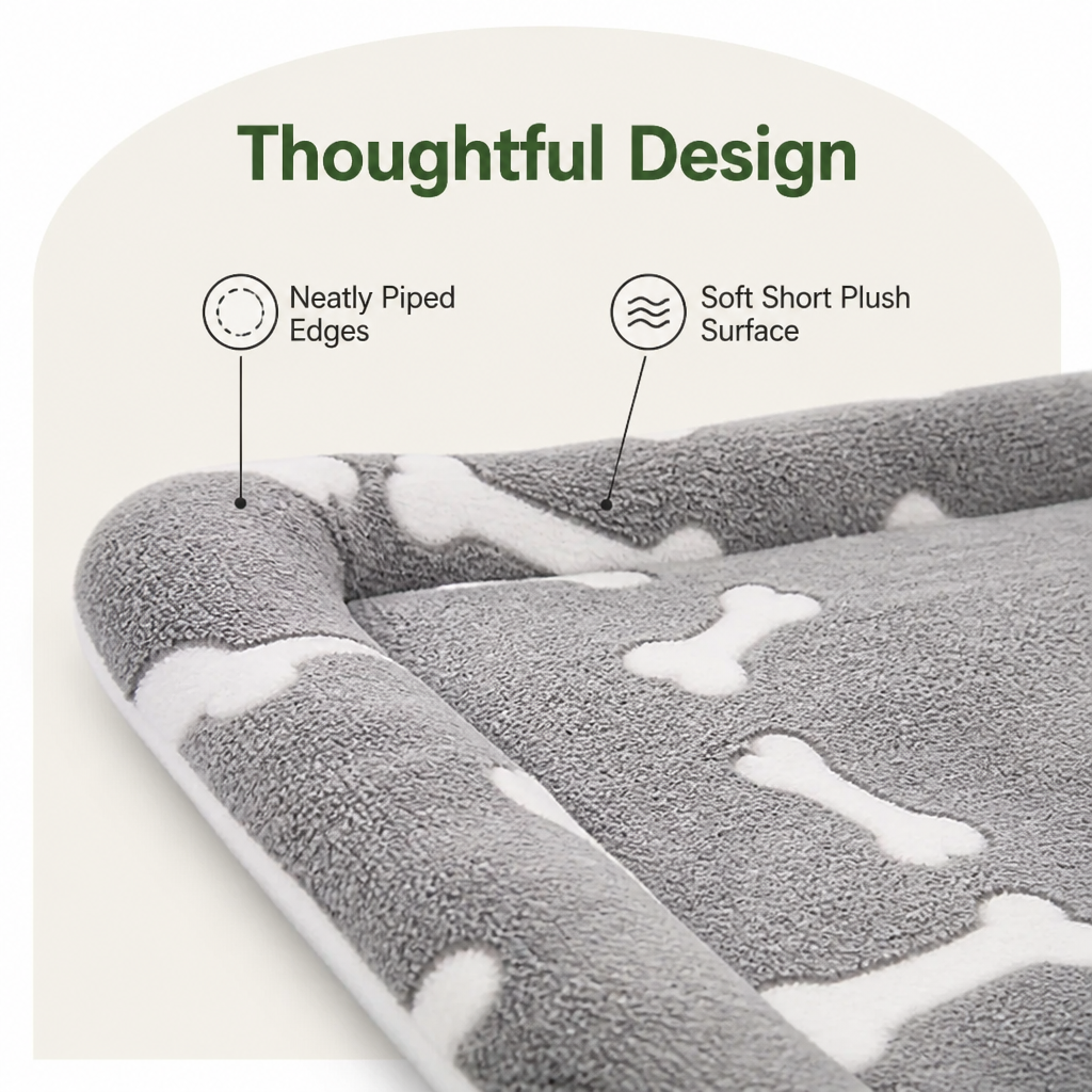 Ortekor Reversible Short Plush Pet Mat