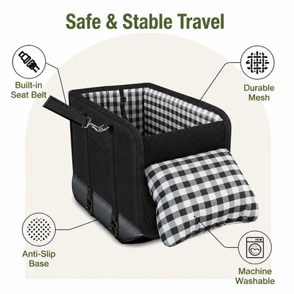 Ortekor Seat Belt Support & Anti-Slip Dog Booster Seat