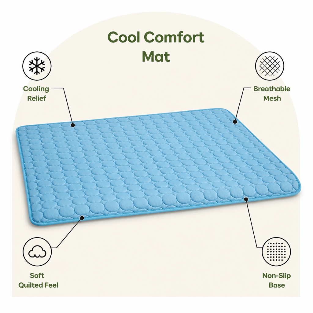 Ortekor Self-Cooling Durable Non-Slip Pet Mat