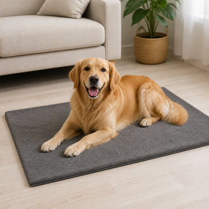 Ortekor Self-Heating Lambswool Non-Slip Pet Mat (Removable Cover)