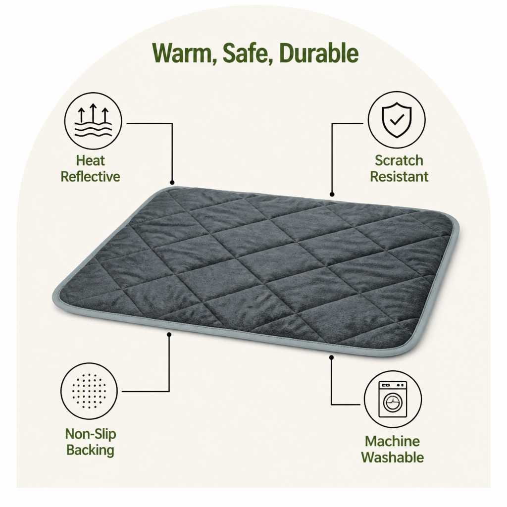 Ortekor Self-Heating Thermal Reflective Pet Pad (Machine Washable)