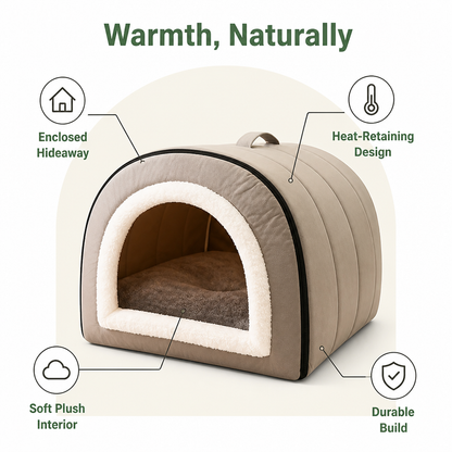 Ortekor Self-Warming Cozy Pet Cave Bed