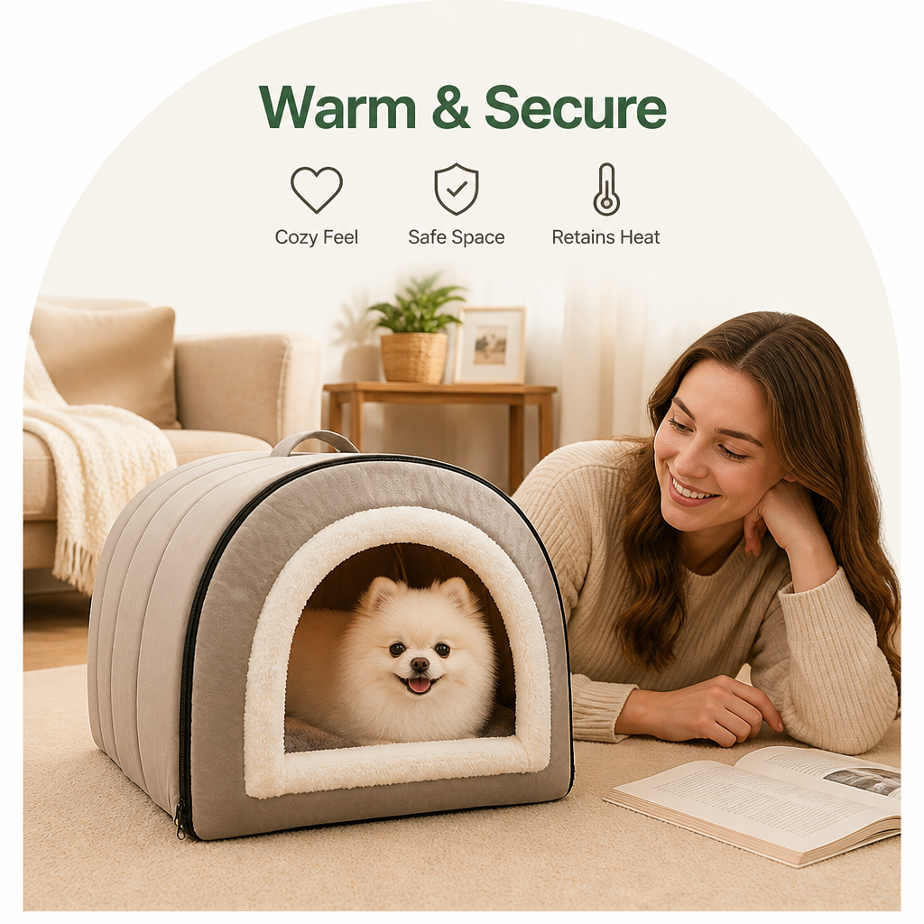 Ortekor Self-Warming Cozy Pet Cave Bed
