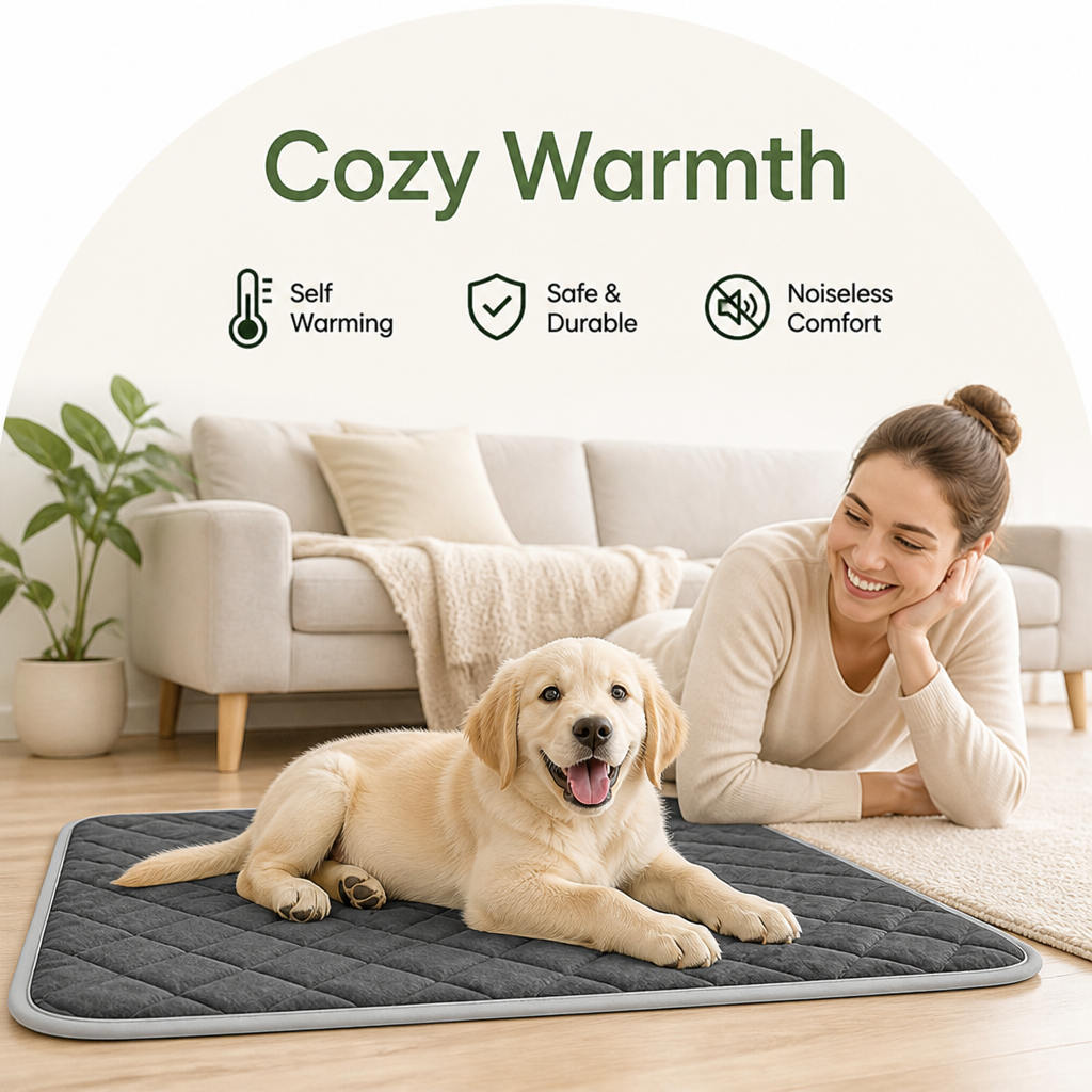 Ortekor Self-Warming & Heat-Reflective Microfleece Pet Pad
