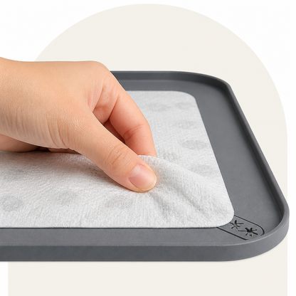 Ortekor Silicone Leak-Proof Raised-Edge Pee Pad Holder