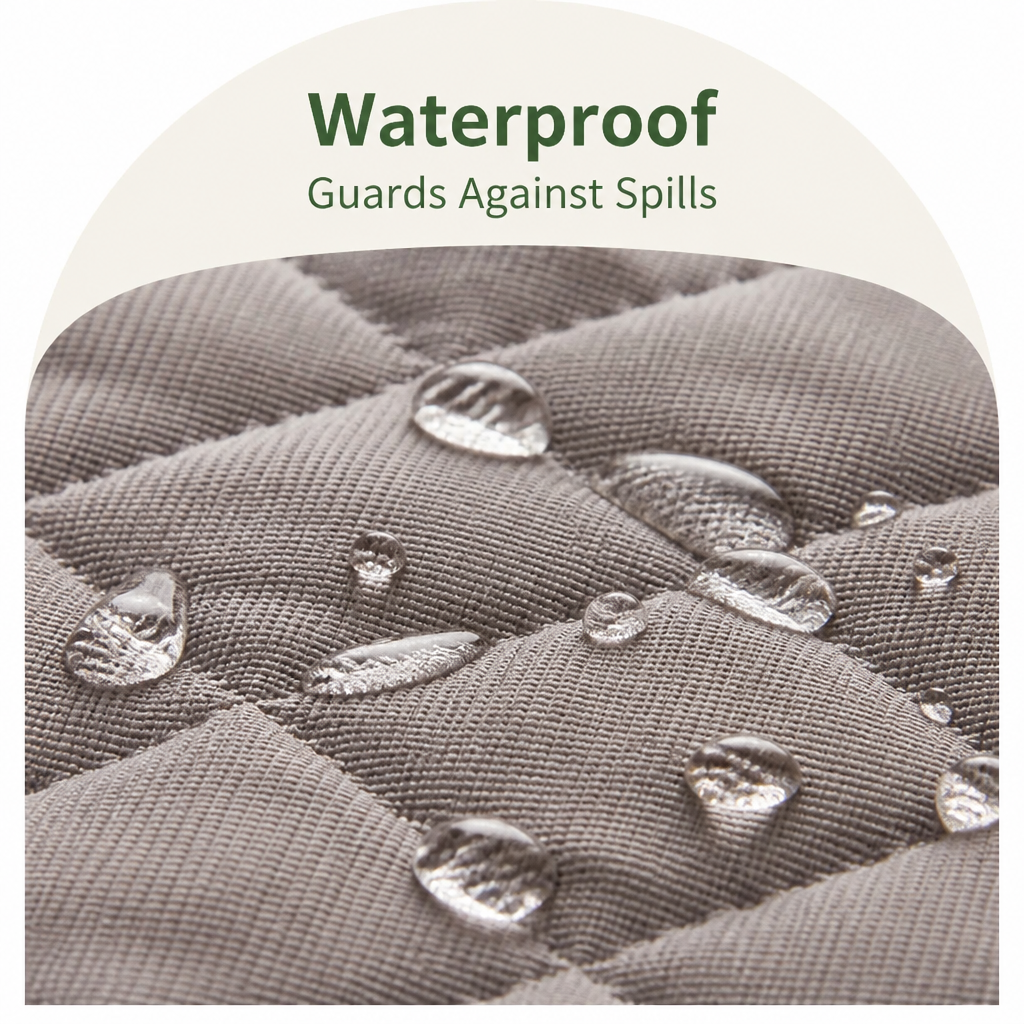 Ortekor Slip-Resistant & Waterproof Bolster Bed (Removable Bolsters & Washable Cover)