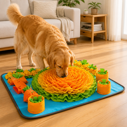 Ortekor Slow-Feeder & Washable Snuffle Mat