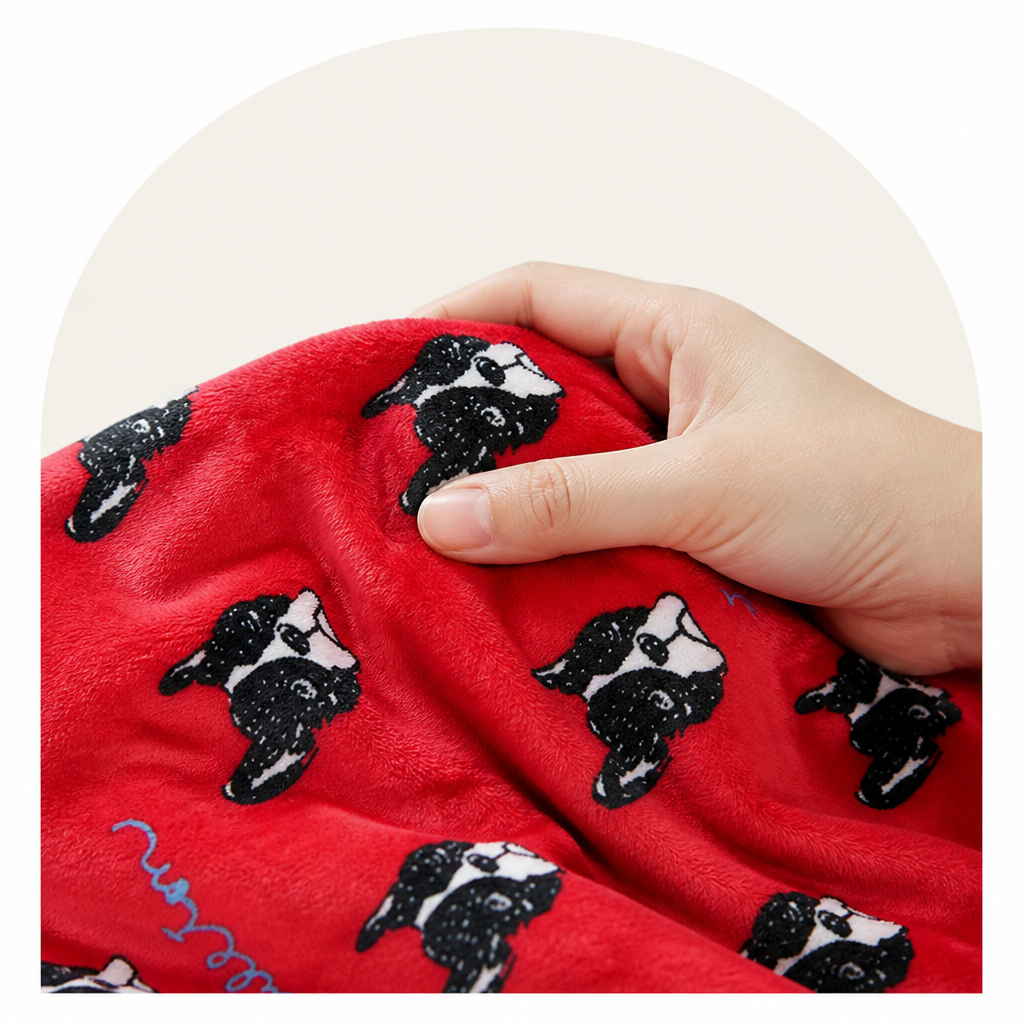 Ortekor Soft Fleece Washable Pet Blanket (Bulldog & Bull Terrier Prints)