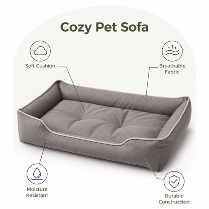 Ortekor Soft Fleece & Waterproof Bottom Pet Sofa