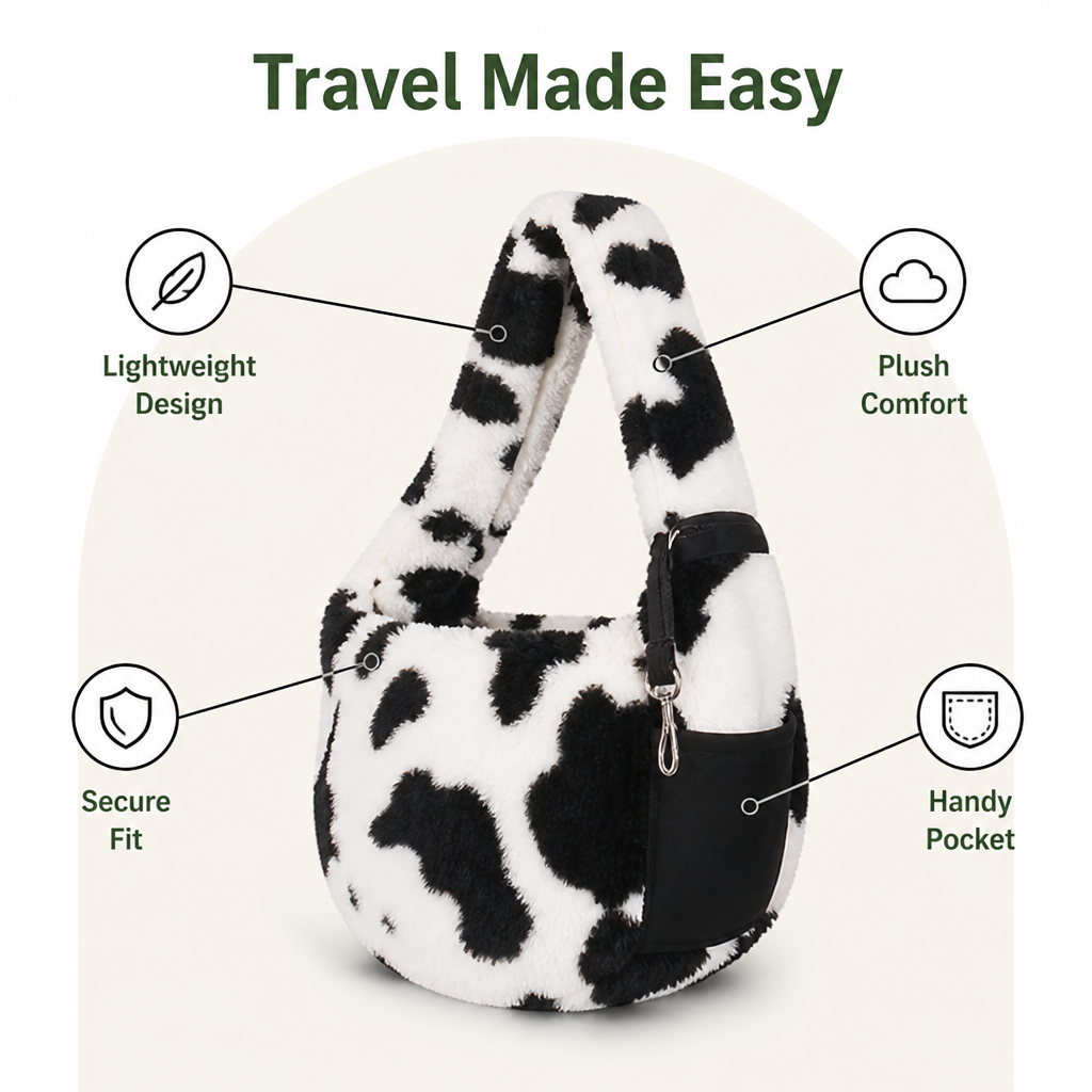 Ortekor Soft Plush & Lightweight Shoulder Sling Carrier (Up To 7 kg)