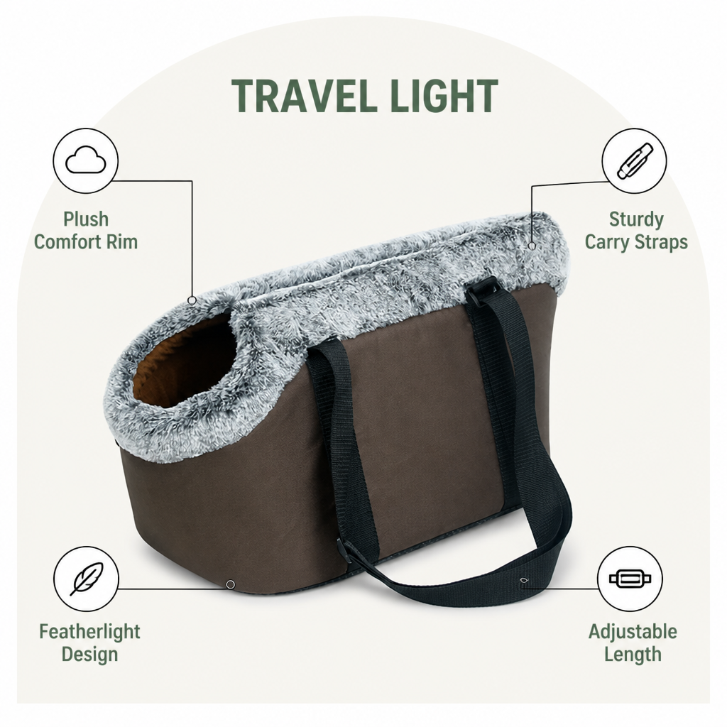 Ortekor Soft-Sided & Adjustable Inner Pad Travel Carrier