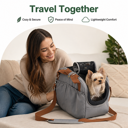 Ortekor Soft-Sided & Breathable Travel Carrier (Car Seat Compatible)