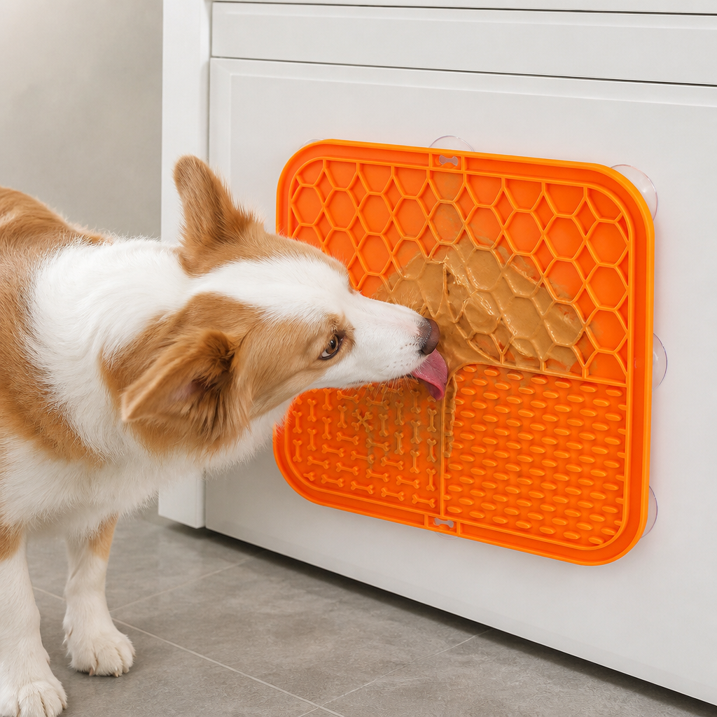 Ortekor Suction-Cup Slow Feeder Lick Mat