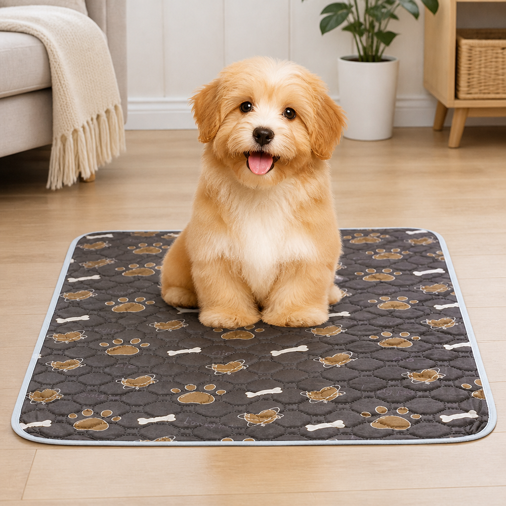 Ortekor Super Absorbent & Machine-Washable Dog Training Pad (Waterproof Backing)