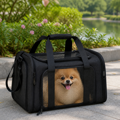 Ortekor TSA-Approved Collapsible Mesh Travel Carrier