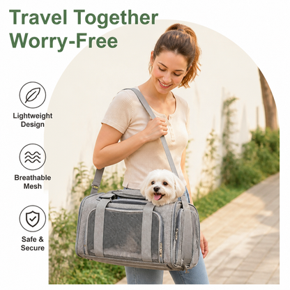 Ortekor TSA-Approved Collapsible Mesh Travel Carrier
