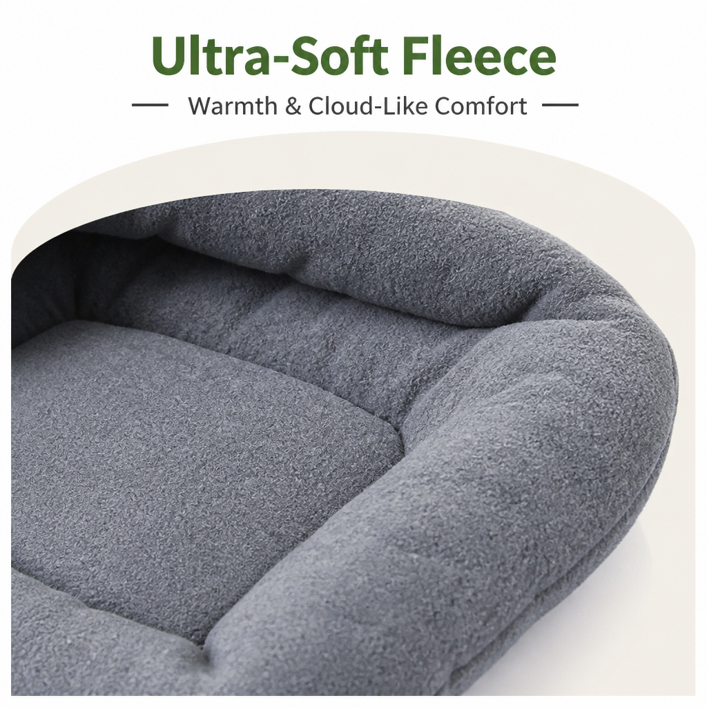 Ortekor Thick Fleece & Calming Cave Bed
