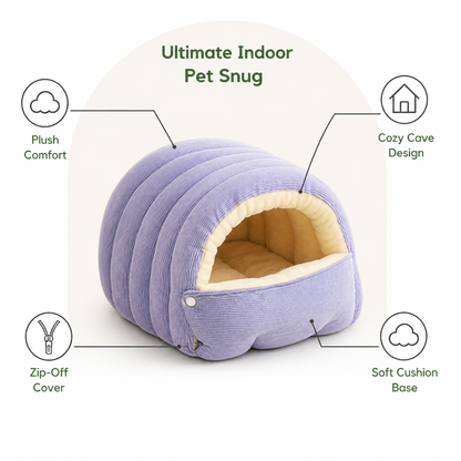 Ortekor Thick Plush & Detachable Cat Cave Bed