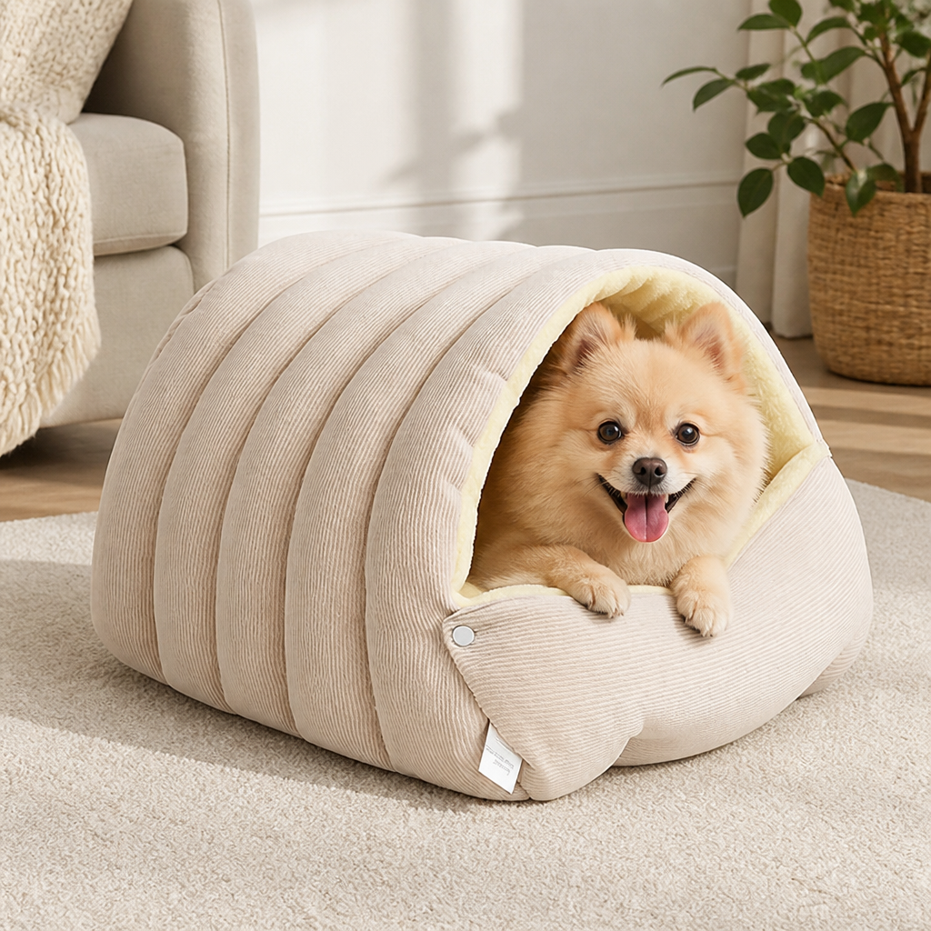 Ortekor Thick Plush & Detachable Cat Cave Bed