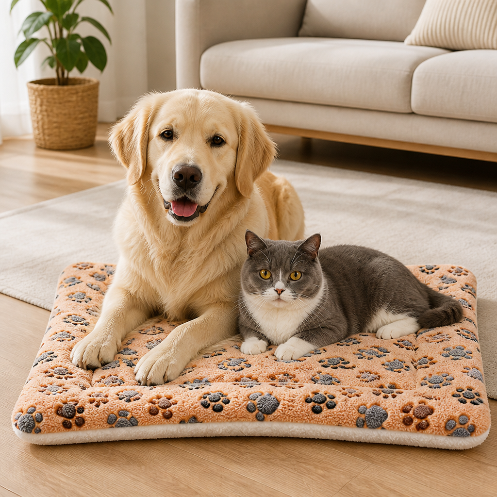 Ortekor Thick Plush Flannel & Non-Slip Dog Bed