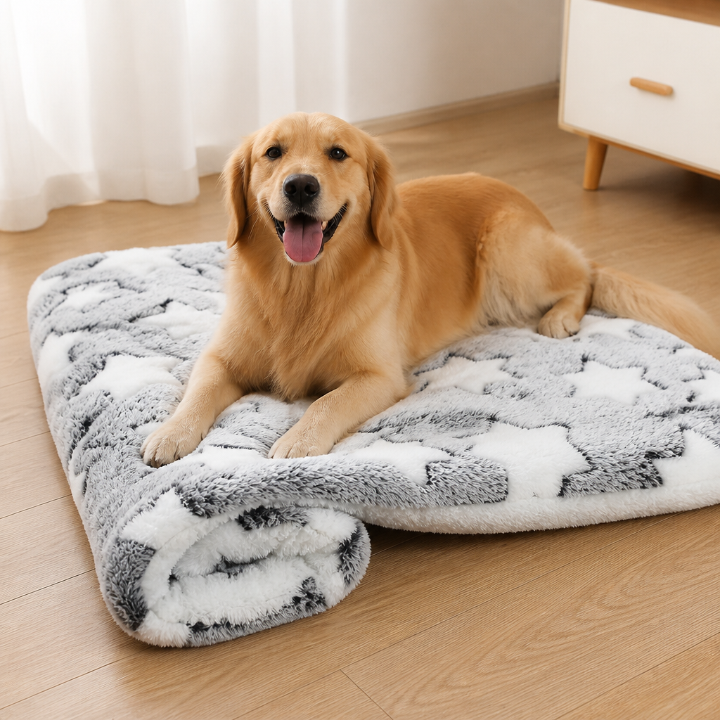 Ortekor Thick Plush Flannel & Non-Slip Dog Bed