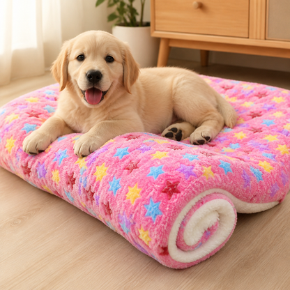 Ortekor Thick Plush Flannel & Non-Slip Dog Bed