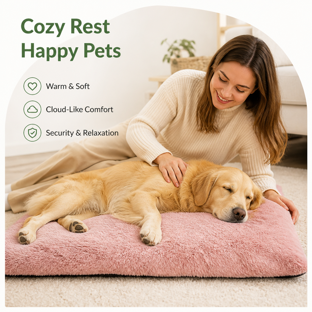 Ortekor Thick Plush Fleece & Washable Pet Mat