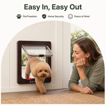 Ortekor Two-Way Locking Pet Door (Door & Wall Mount)