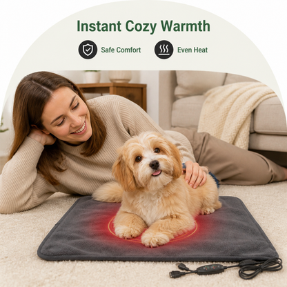 Ortekor USB Heated & Self-Warming Pet Mat (Machine-Washable Cover)