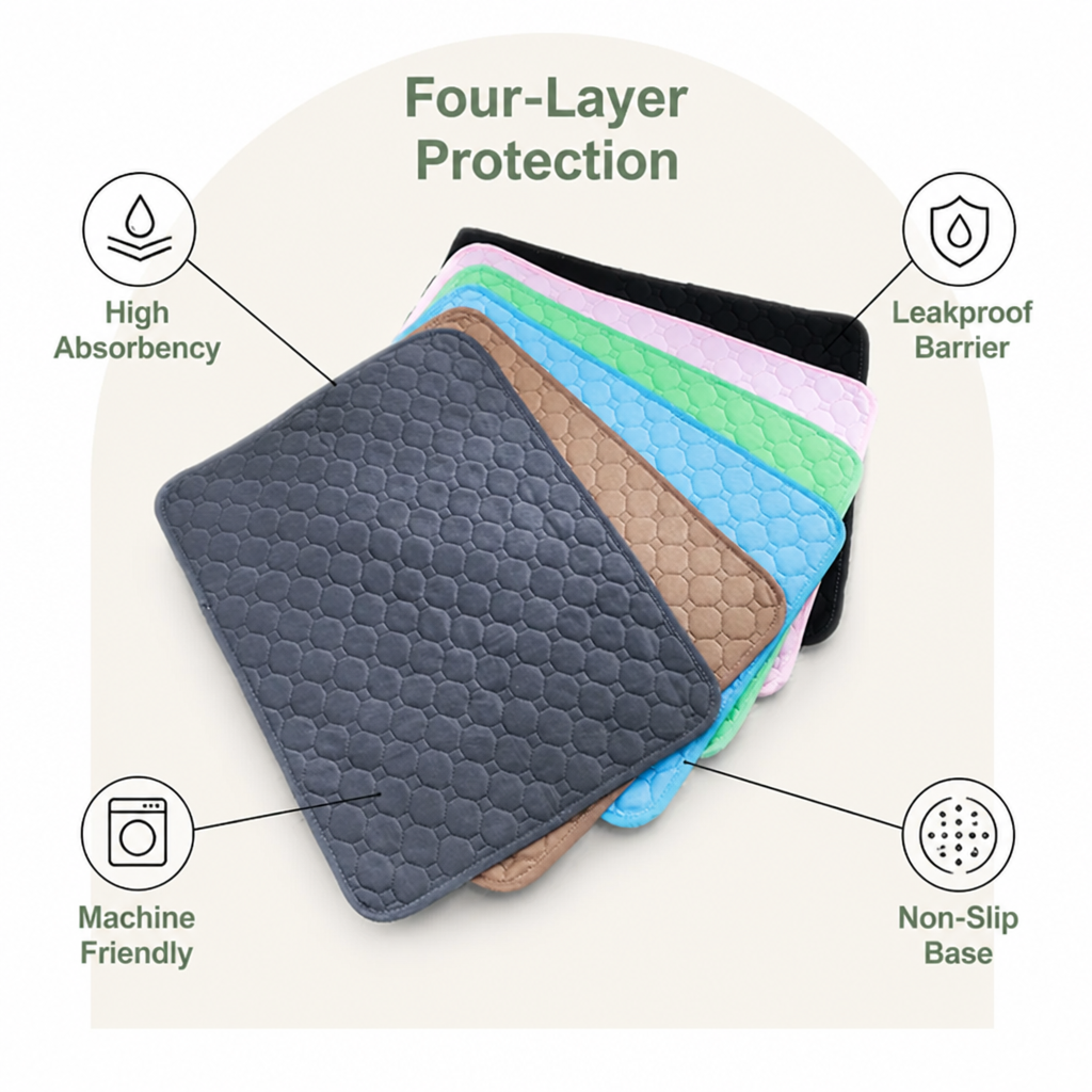 Ortekor Ultra Absorbent Quilted Pet Mat (Non-Slip Backing)