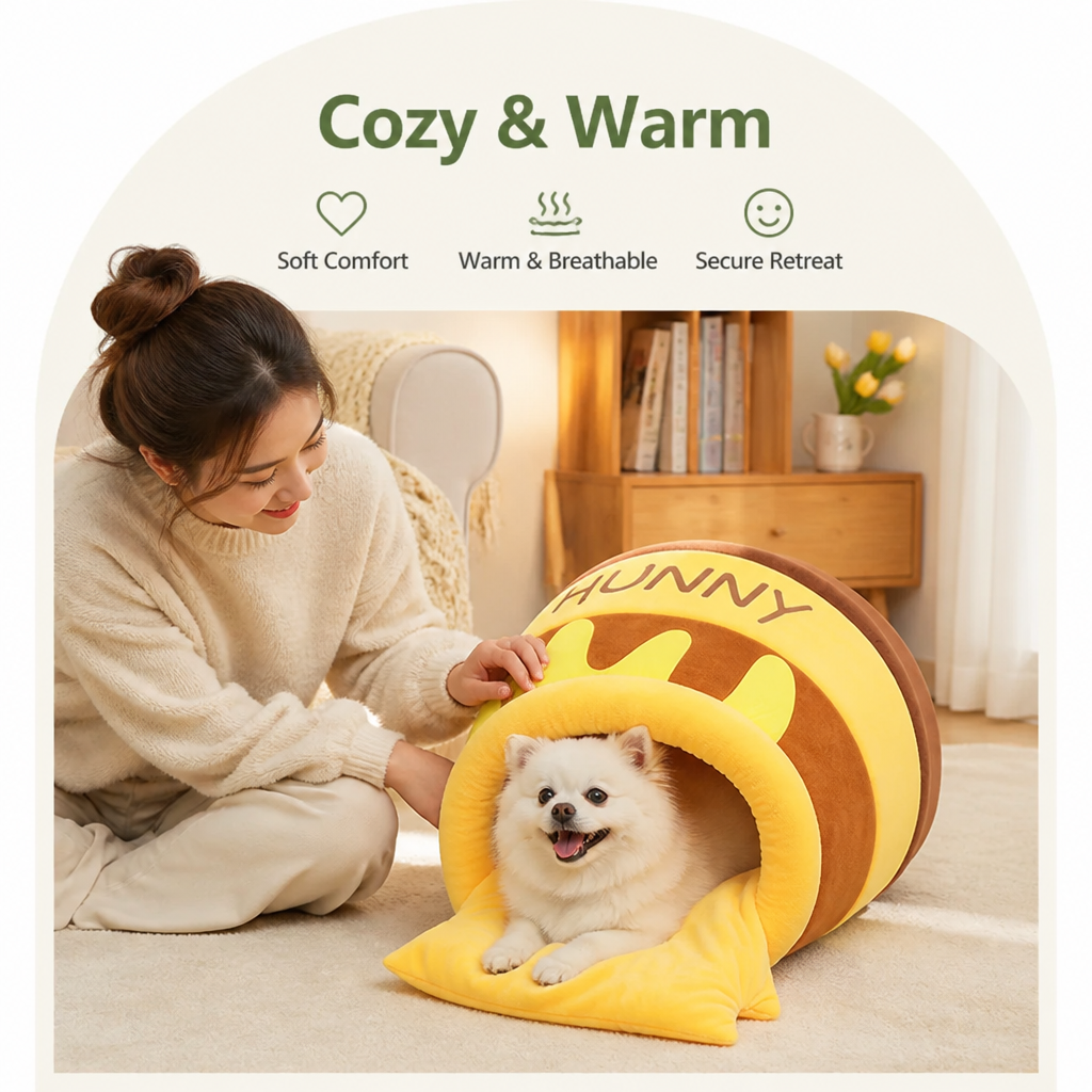 Ortekor Warm & Breathable Semi-Enclosed Pet Nest