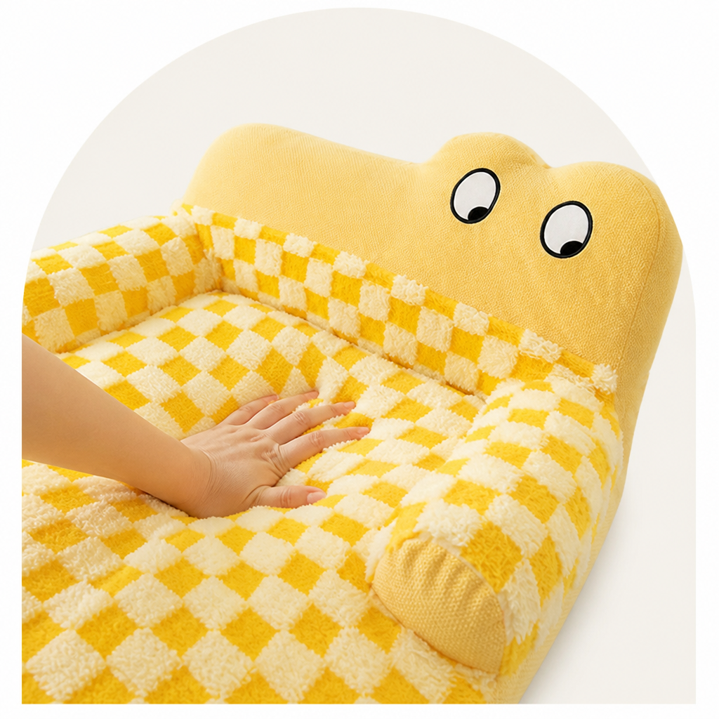 Ortekor Warm Plush Bolster Dog Bed