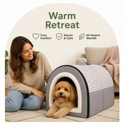 Ortekor Warm & Windproof Foldable Dog Bed