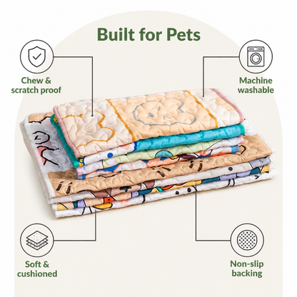 Ortekor Washable Bite-Resistant Anti-Slip Pet Mat