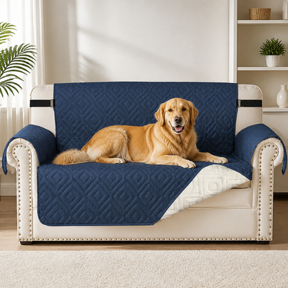 Ortekor Water-Repellent Quilted Sofa Cover (Anti-Slip Straps)