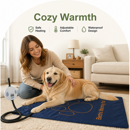 Ortekor Waterproof Adjustable-Temp Pet Heating Pad