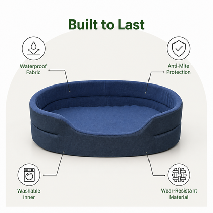 Ortekor Waterproof & Anti-Mite Washable Dog Bed