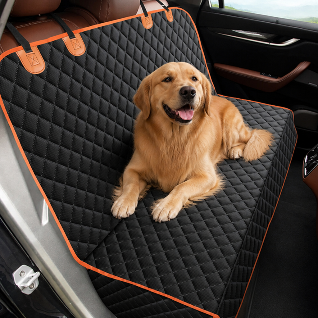 Ortekor Waterproof Hammock Dog Car Seat Cover (Machine-Washable)