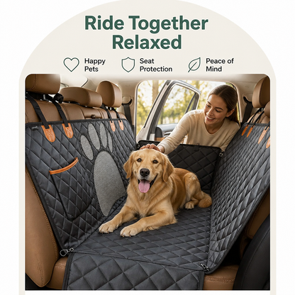 Ortekor Waterproof Hammock-Style Mesh Car Seat Cover (Side Zipper)