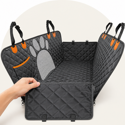 Ortekor Waterproof Hammock-Style Mesh Car Seat Cover (Side Zipper)