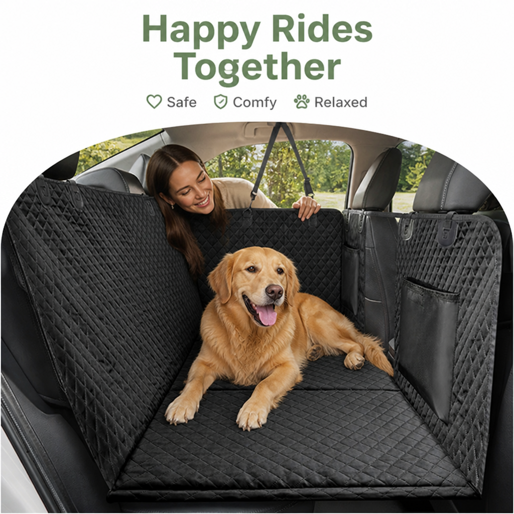 Ortekor Waterproof Hard-Bottom Car Seat Extender (Removable & Washable)