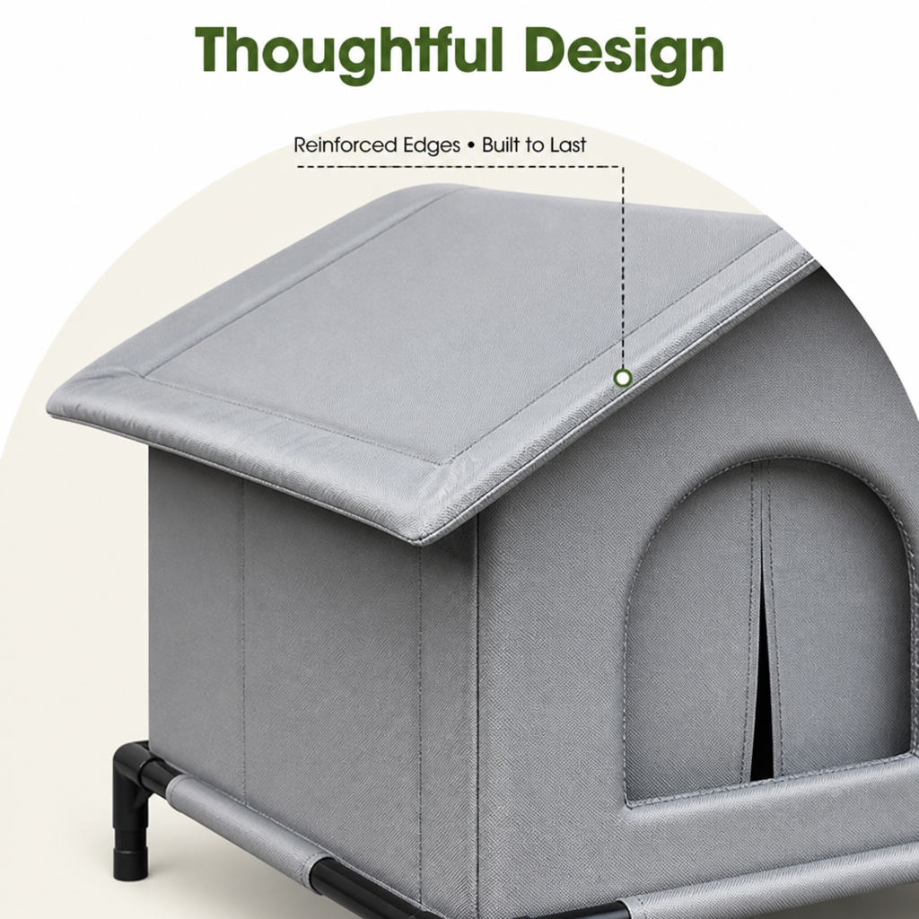 Ortekor Waterproof Insulated Elevated Outdoor Pet House