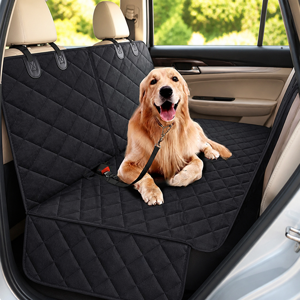 Ortekor Waterproof & Non-Slip Back Seat Dog Cover (Convertible)