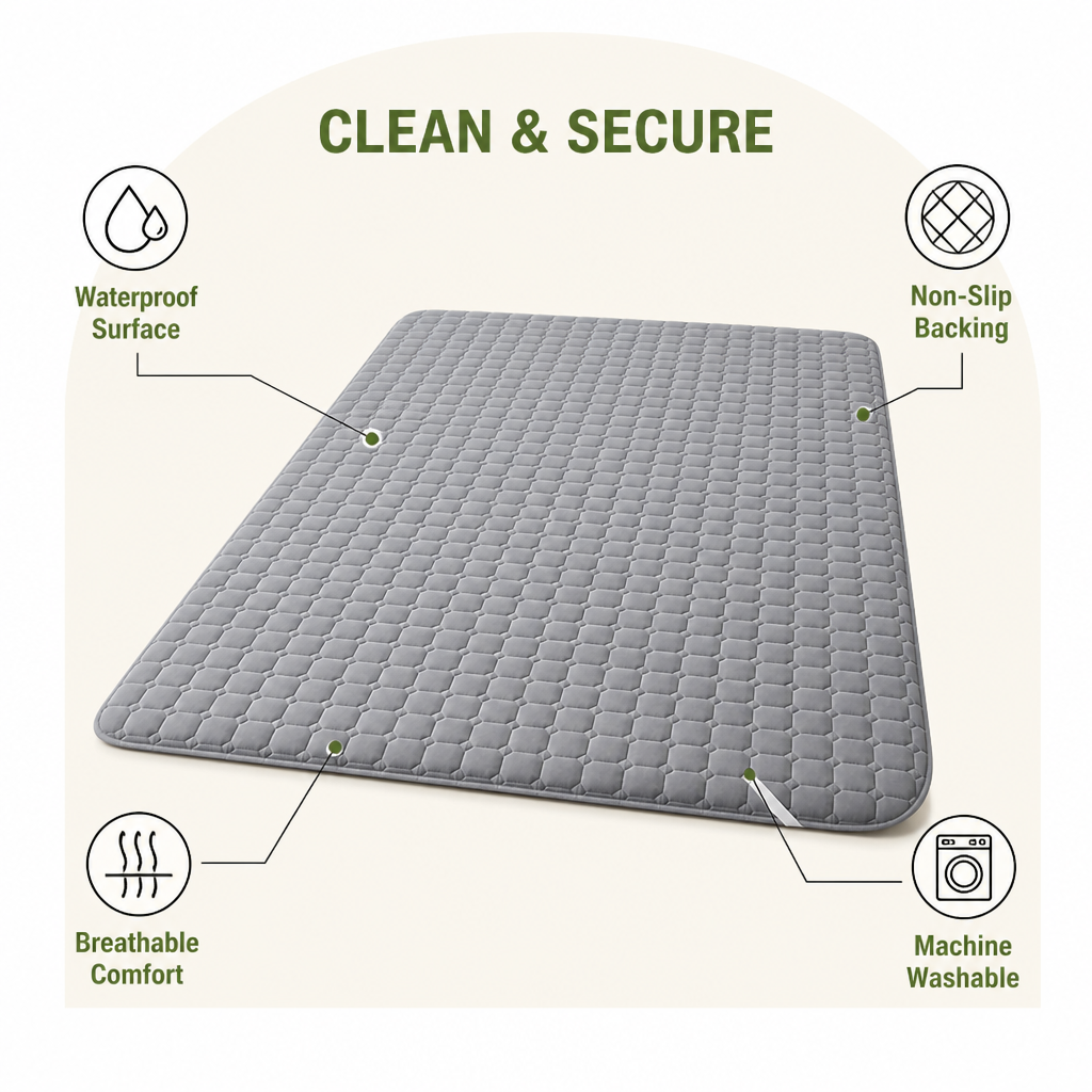 Ortekor Waterproof & Non-Slip Breathable Dog Bed Cover