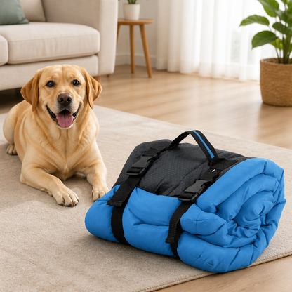 Ortekor Waterproof & Non-Slip Foldable Dog Bed (Roll-Up)