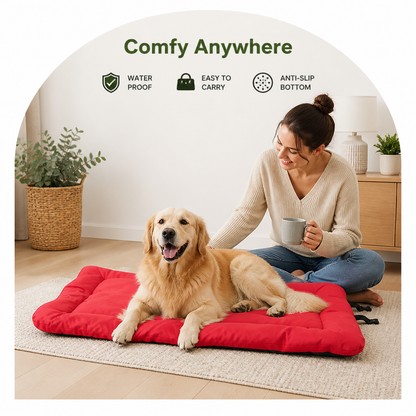 Ortekor Waterproof & Non-Slip Foldable Dog Bed (Roll-Up)