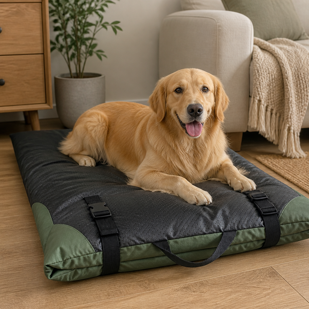 Ortekor Waterproof & Non-Slip Foldable Dog Bed (Roll-Up)