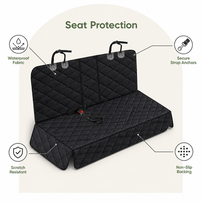 Ortekor Waterproof & Nonslip Hammock Car Seat Cover (Universal Fit)