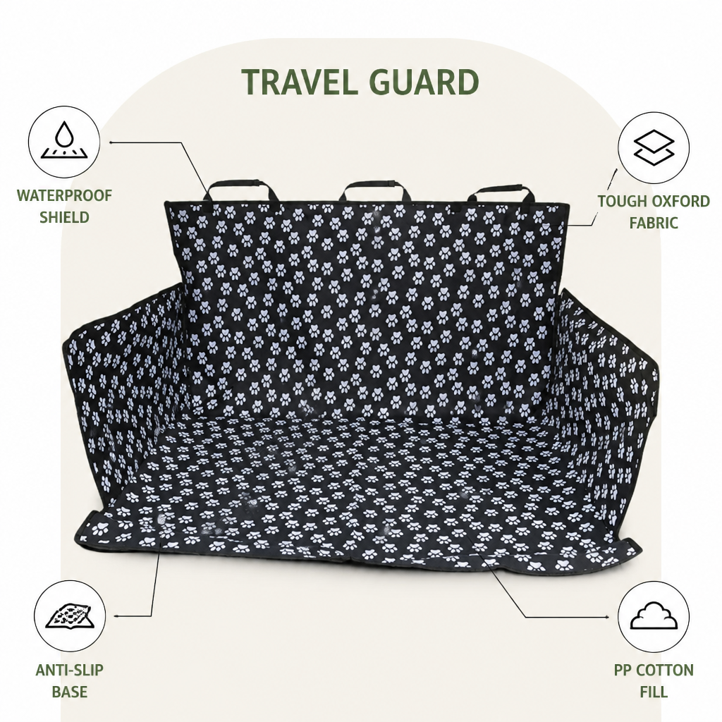 Ortekor Waterproof Oxford 600D Car Seat Cover (Non-Slip Base)