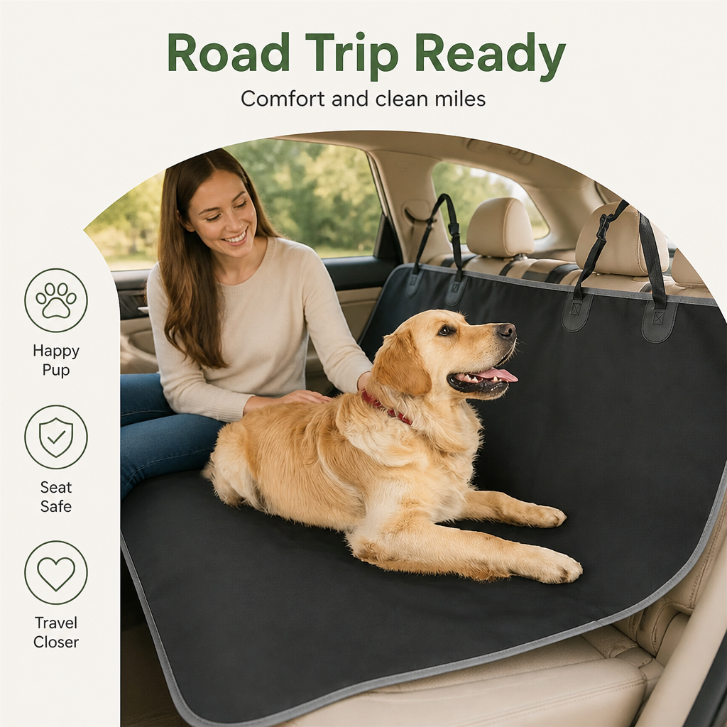 Ortekor Waterproof Oxford & Non-Slip Car Seat Cover